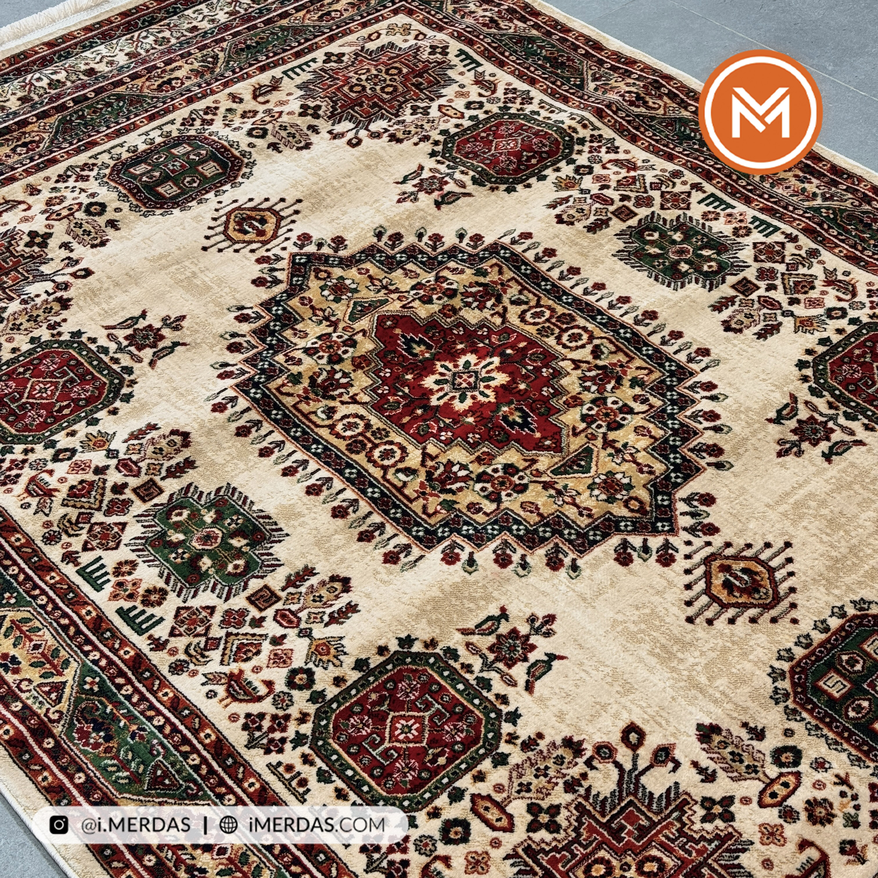 فرش گبه کد 6650 زمینه تمام رنگ
